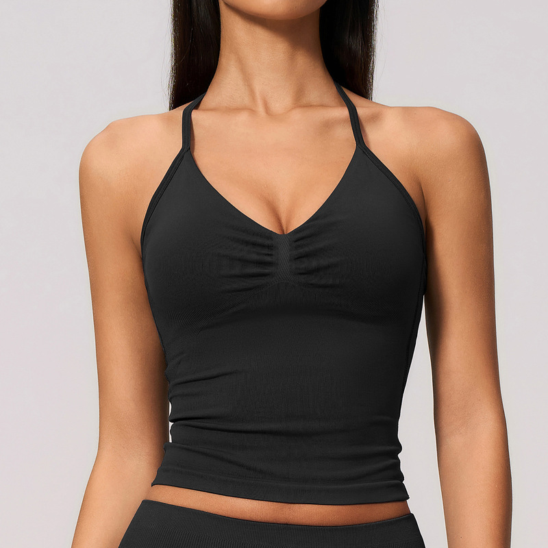 Seamless Yoga Tank Top With Ha - đánh giá và giá Pilate Yoga Workout
